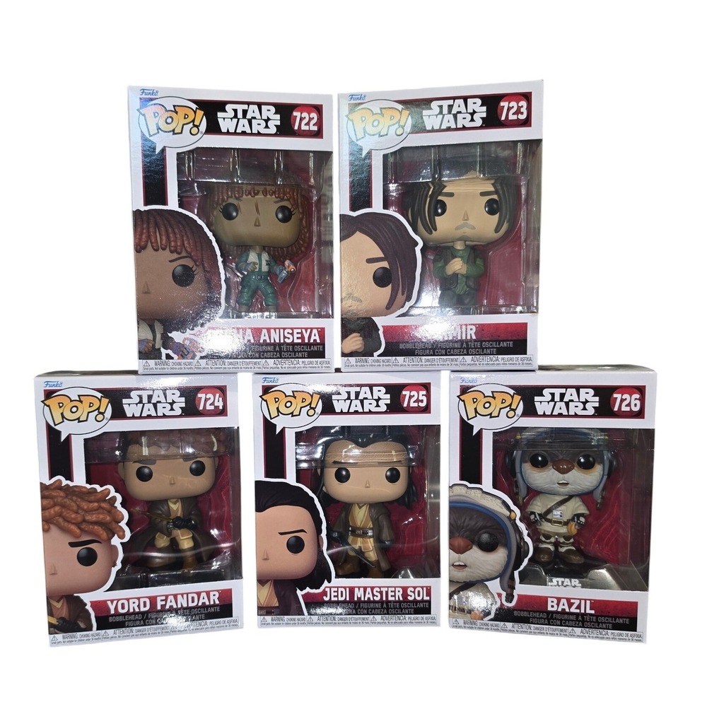 Complete Set Funko Pop! Star Wars: The Acolyte #722-726 (5 Figures)